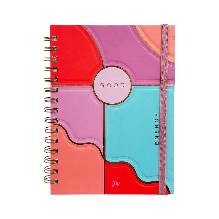 Cuaderno con Espiral A5 FW Rainbow Good Energy 16x21 cm 96 hojas rayado Art.999728